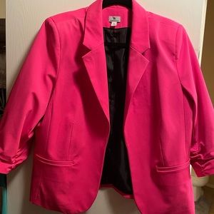Hot pink business blazer